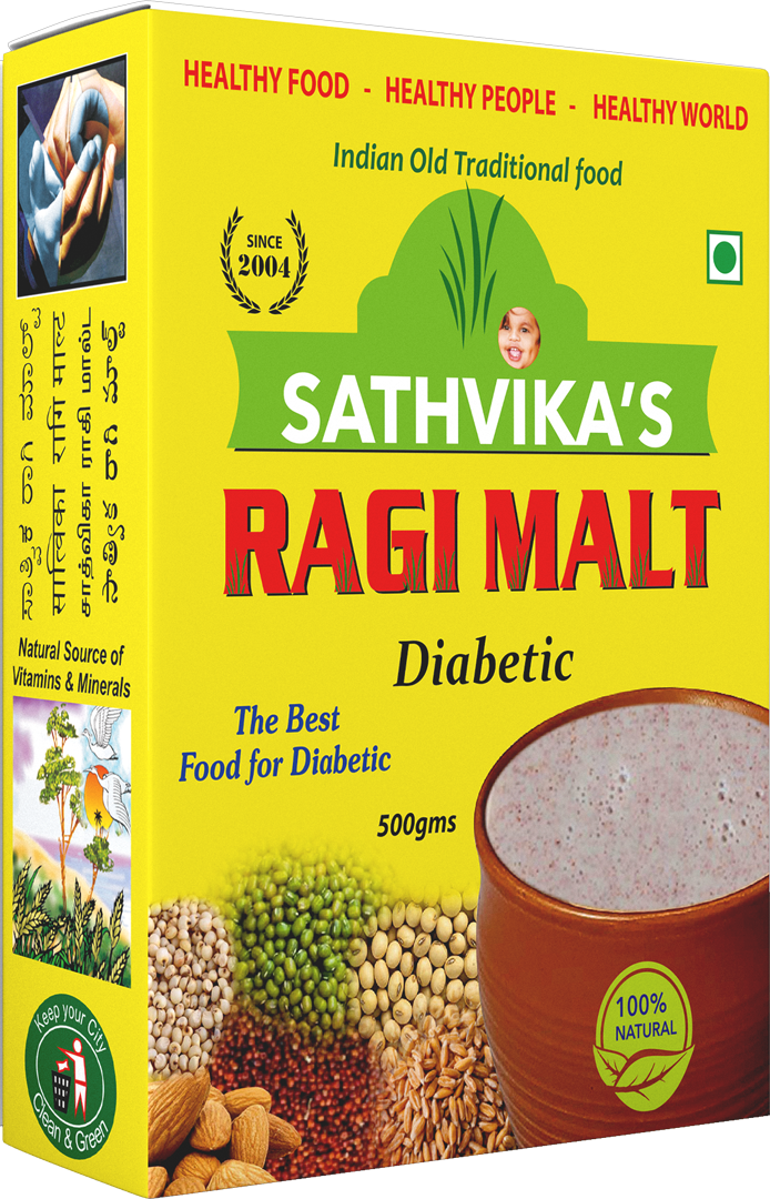 Ragi Malt Diabetic (500 grams) Pack Of 1.